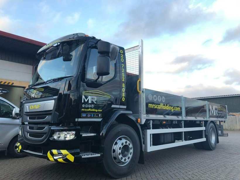 MF flatbed lorry wrap